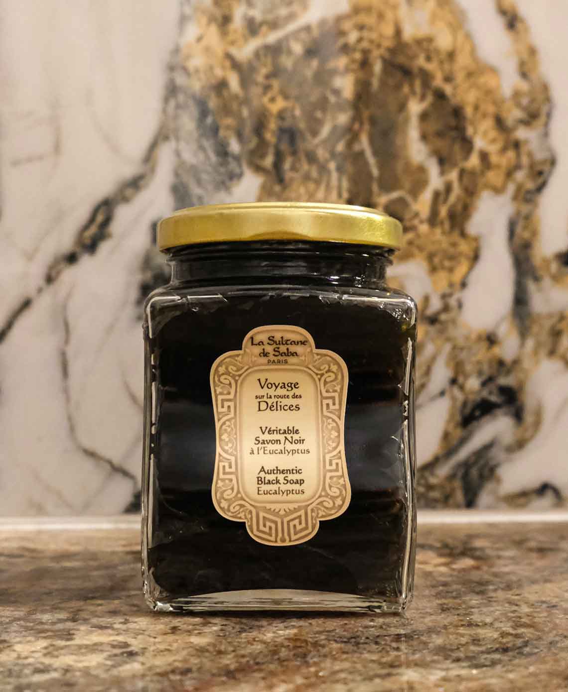 La Sultane De Saba-Real Black Soap With Eucalyptus Essential Oil-Sabun-2-fleurdirect.live