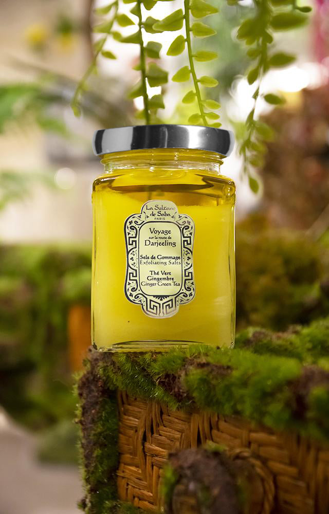 La Sultane De Saba-Salt Scrub Green Tea & Ginger - Darjeeling-Peeling-2-fleurdirect.live