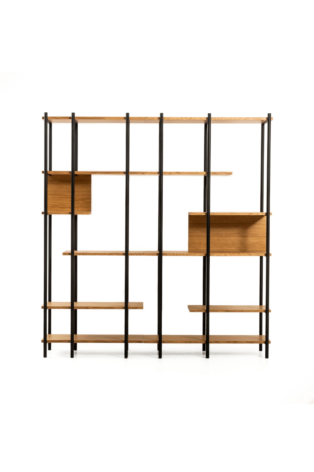 Lagoma-Harmonia Kitaplık Ahşap Raf Metal Çerçeve - 170 Cm-Kitaplık-1-fleurdirect.live