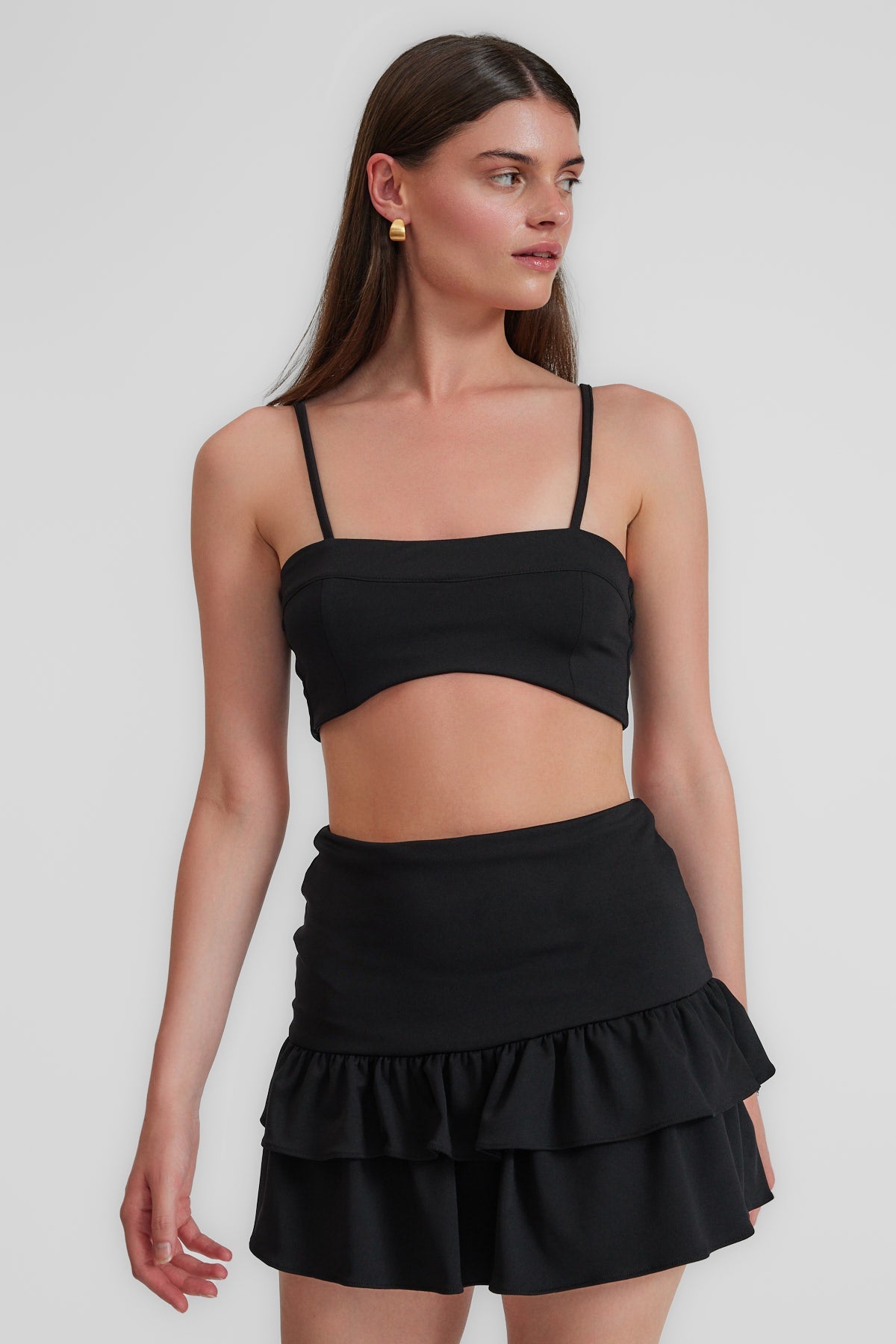 Lilla Siyah Crop Top