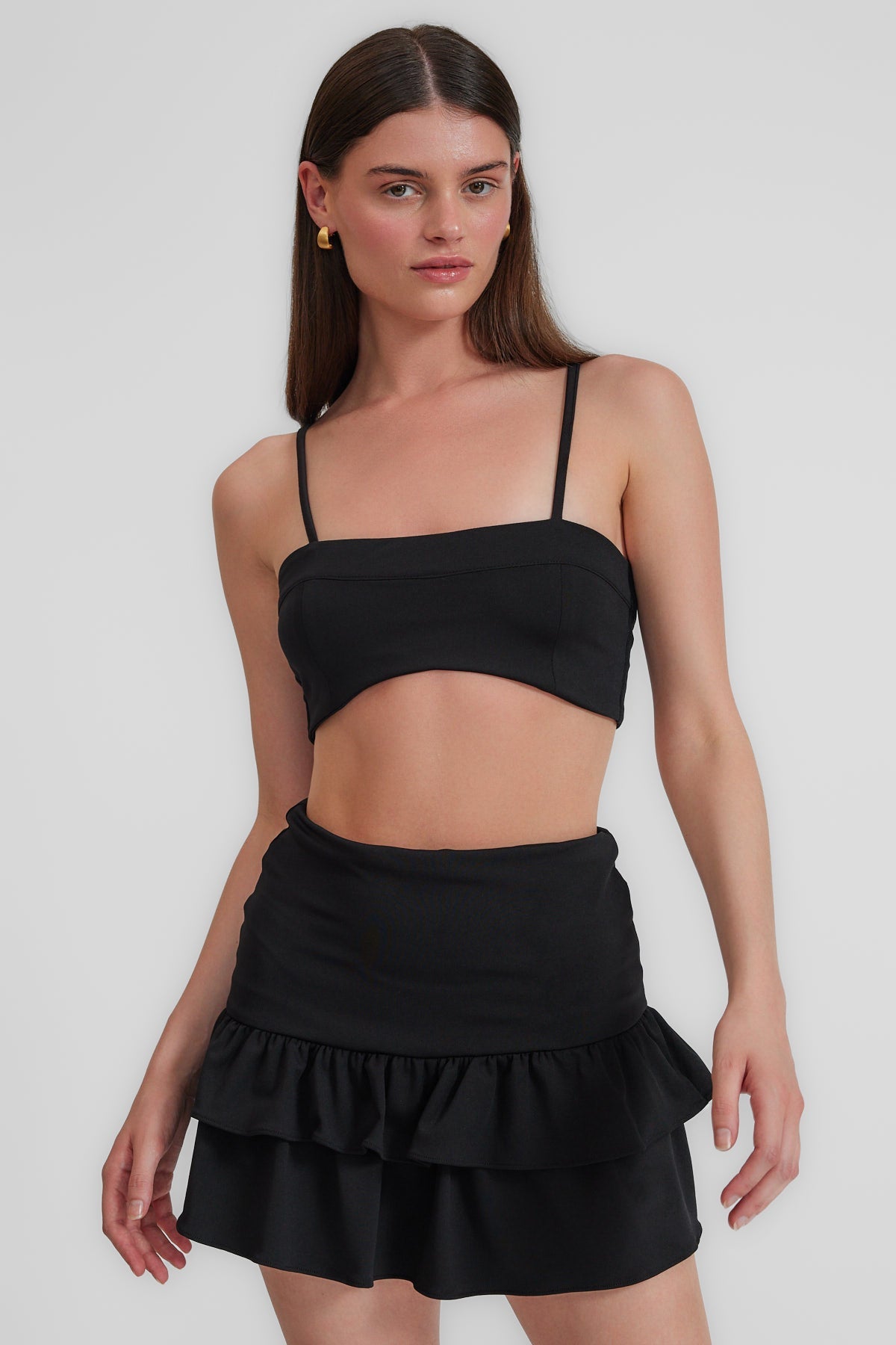 Lilla Siyah Crop Top