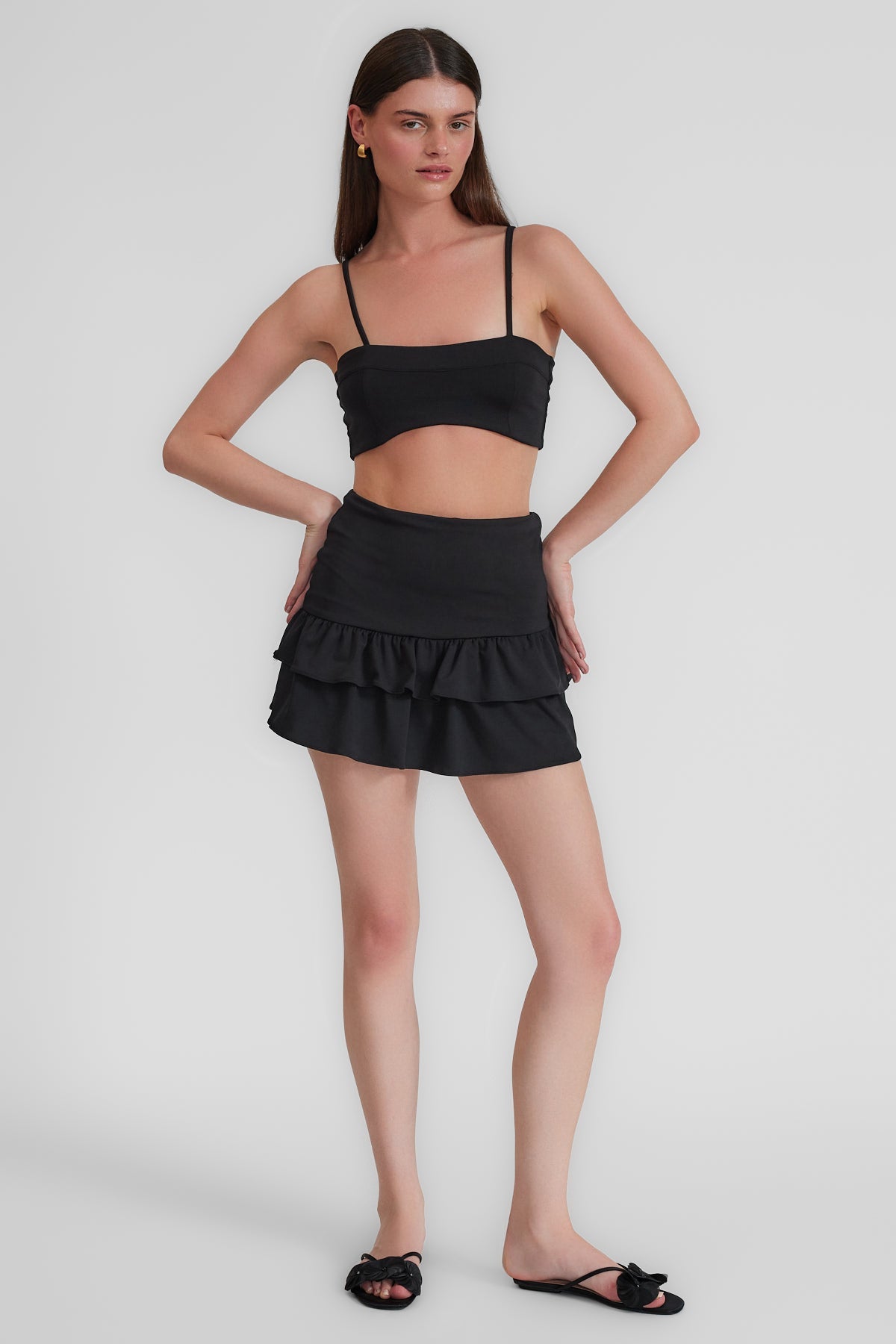 Lilla Siyah Crop Top