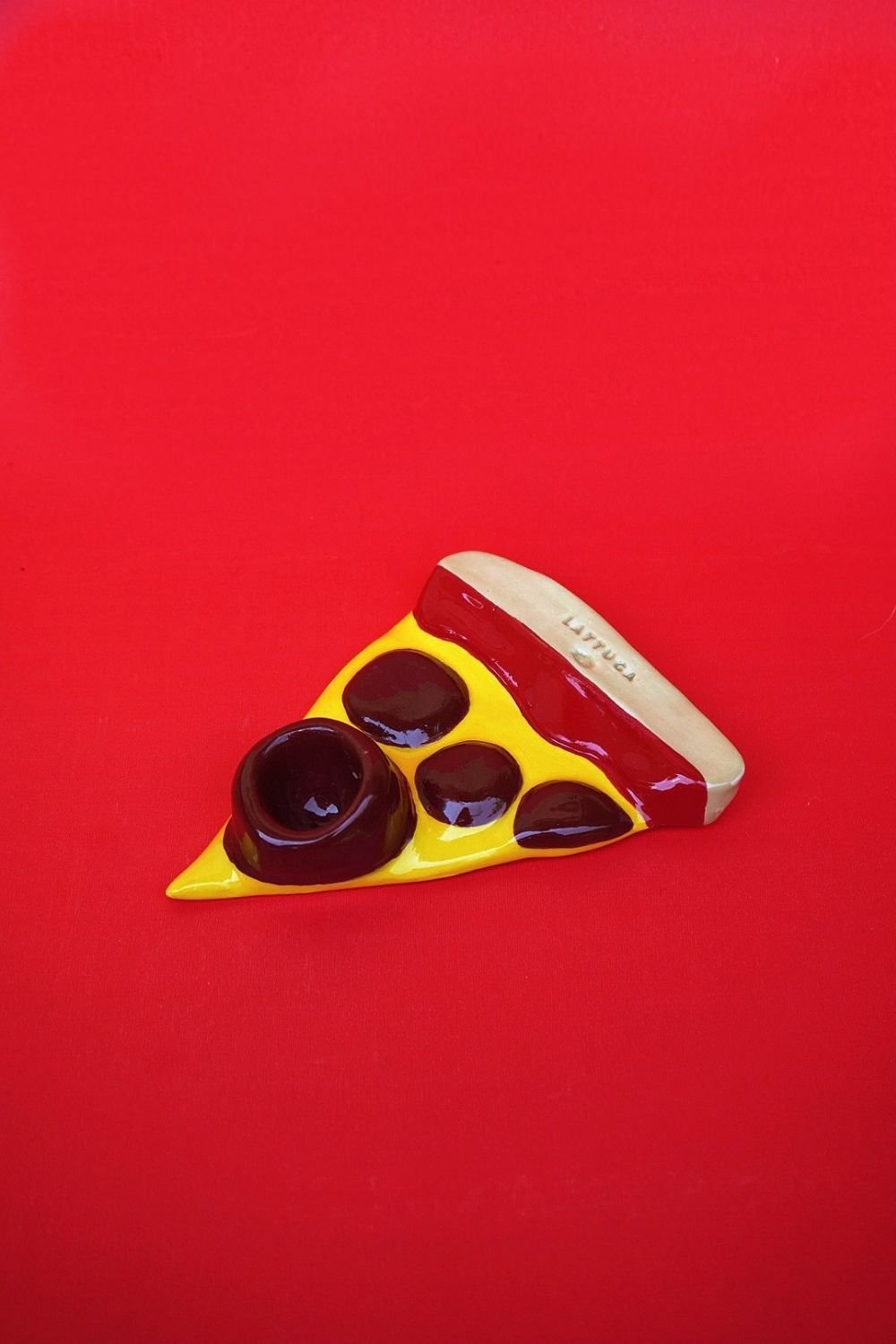 Lattuga Ceramics-Pizza Al Pepperoni Mumluk-Mumluk & Şamdan-1-fleurdirect.live