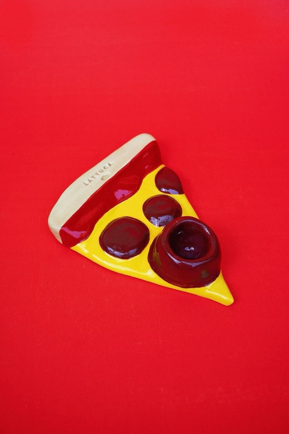 Lattuga Ceramics-Pizza Al Pepperoni Mumluk-Mumluk & Şamdan-2-fleurdirect.live