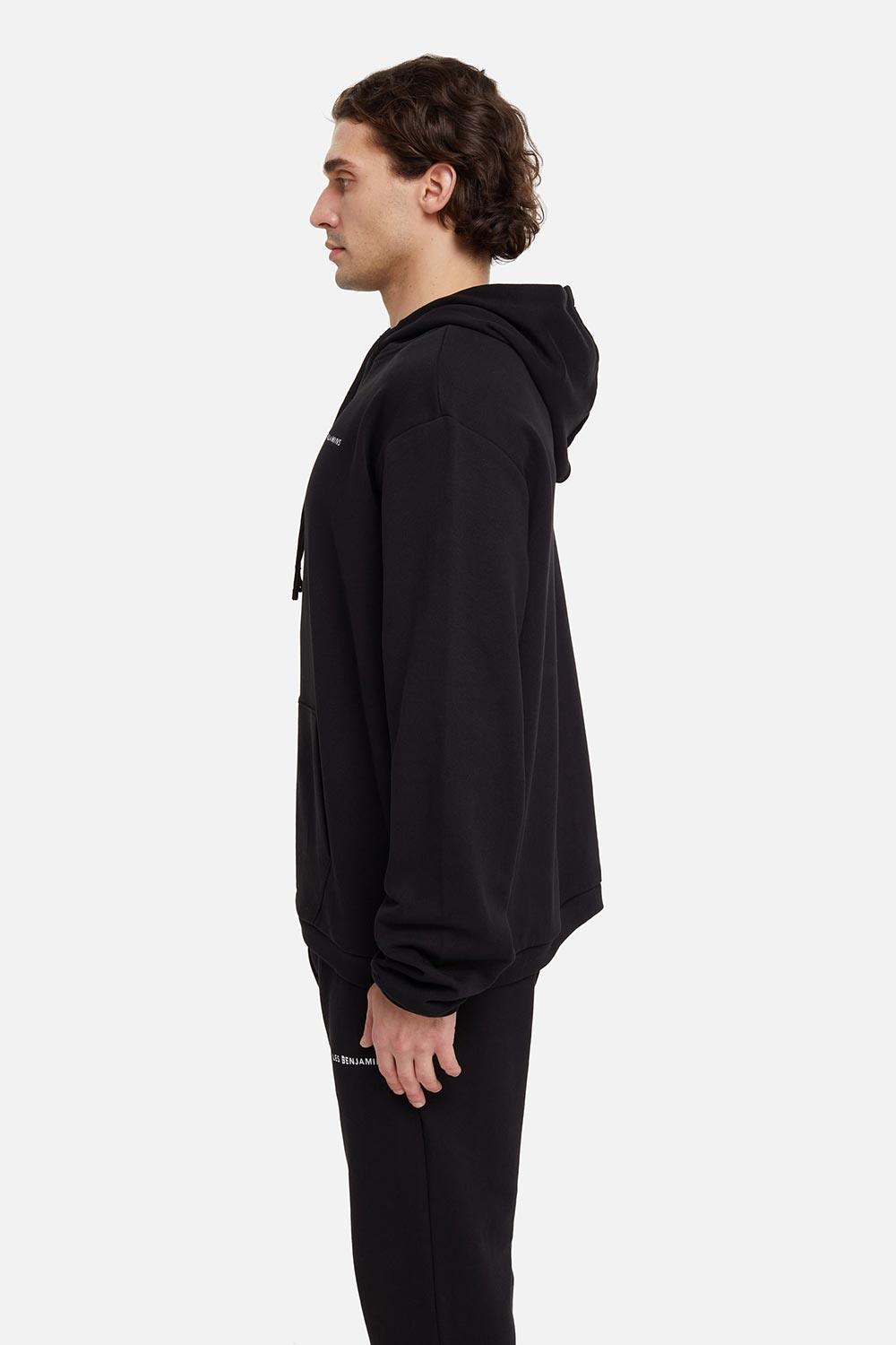 Les Benjamins-Hoodie 001 - Black-Sweatshirts & Hoodies-3-fleurdirect.live