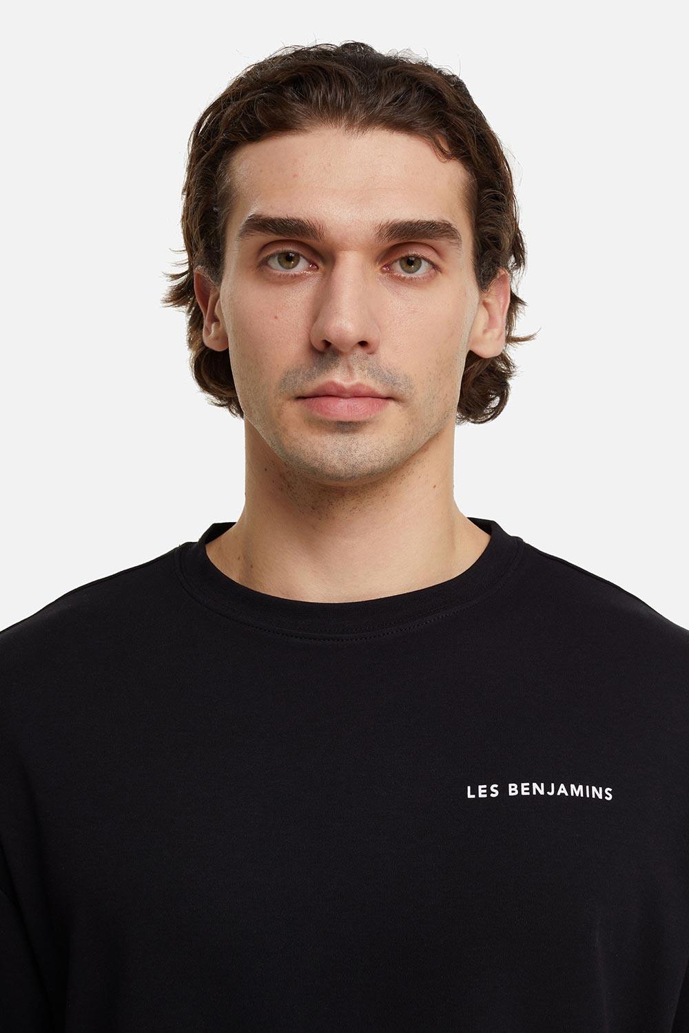 Les Benjamins-Oversized Tee 001 - Black-T-Shirts-4-fleurdirect.live