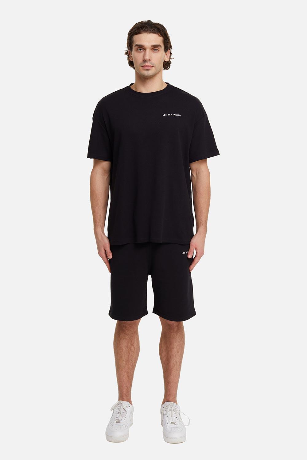 Les Benjamins-Oversized Tee 001 - Black-T-Shirts-5-fleurdirect.live