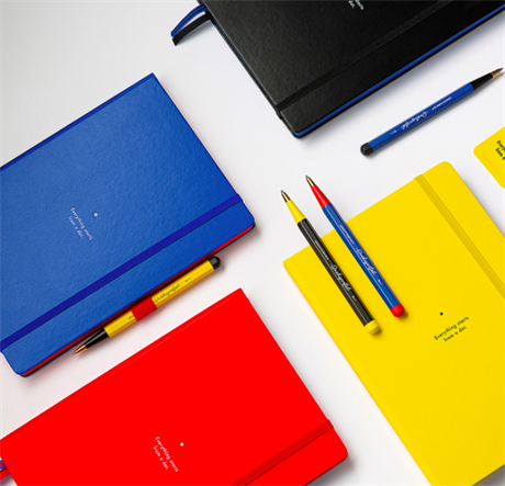 Leuchtturm 1917-Leuchtturm 1917 X Bauhaus Edition Drehgriffel Yellow / Black Ballpoint Pen Tükenmez Kalem 366204-Tükenmez Kalem-5-fleurdirect.live