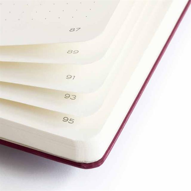 Leuchtturm 1917-Leuchtturm1917 Bauhaus Serisi Not Defteri, Orta Boy (A5), Sert Kapak, 251 Sayfa Mavi Noktalı Defter Black 359617-Noktalı-3-fleurdirect.live