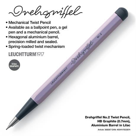 Leuchtturm 1917-Drehgriffel Nr. 2 Mekanik Uçlu Kalem 0.7 Mm Lilac 368267-Mekanik Uçlu Kalem-2-fleurdirect.live