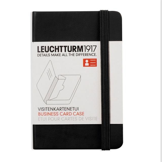 Leuchtturm 1917-Leuchttrum 1917 Defter Görünümlü Kartvizitlik Black 350140-Kartvizitlik-1-fleurdirect.live