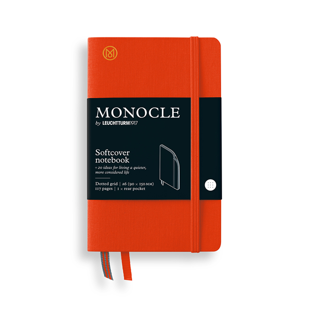 Leuchtturm1917 Monocle Yumuşak Kapak A6 128 Numaralandırılmış Sayfa Noktalı Defter Mandarin 400770