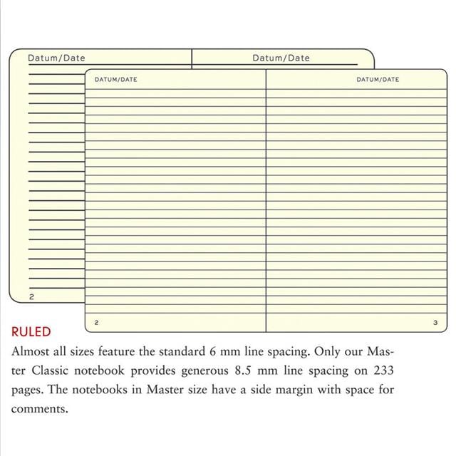 Leuchtturm 1917-Leuchtturm1917 Orta Boy (A5), Sert Kapak, 251 Sayfa, Çizgili Defter Port Red 359691-Çizgili-2-fleurdirect.live