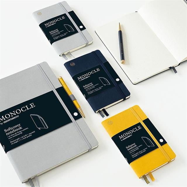 Leuchtturm 1917-Leuchtturm1917 X Monocle Limited Edition Defter B5, Sert Kapak, 192 Noktalı Sayfa Navy 363352-Noktalı-5-fleurdirect.live