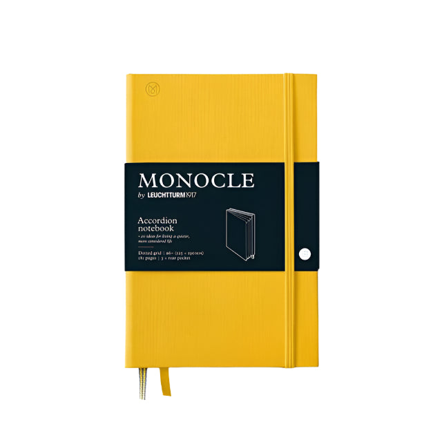 Leuchtturm 1917-Monocle Limited Edition Defter Wallet B6+, Sert Kapak, 192 Noktalı Sayfa, Yellow 363371-Noktalı-1-fleurdirect.live