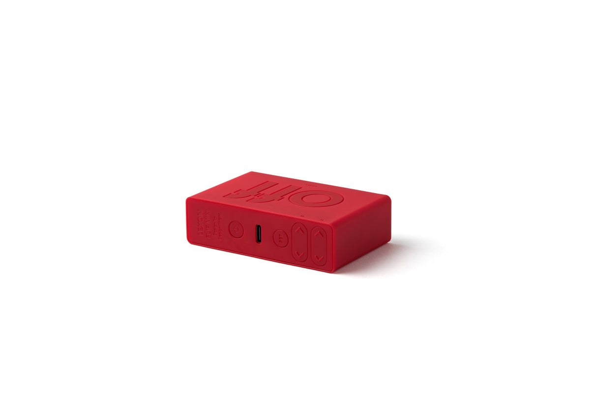 Lexon-Lexon Flip Mini Şarj Edilebilir Alarm Saat Açık Kırmızı-Alarm Saatler-3-fleurdirect.live