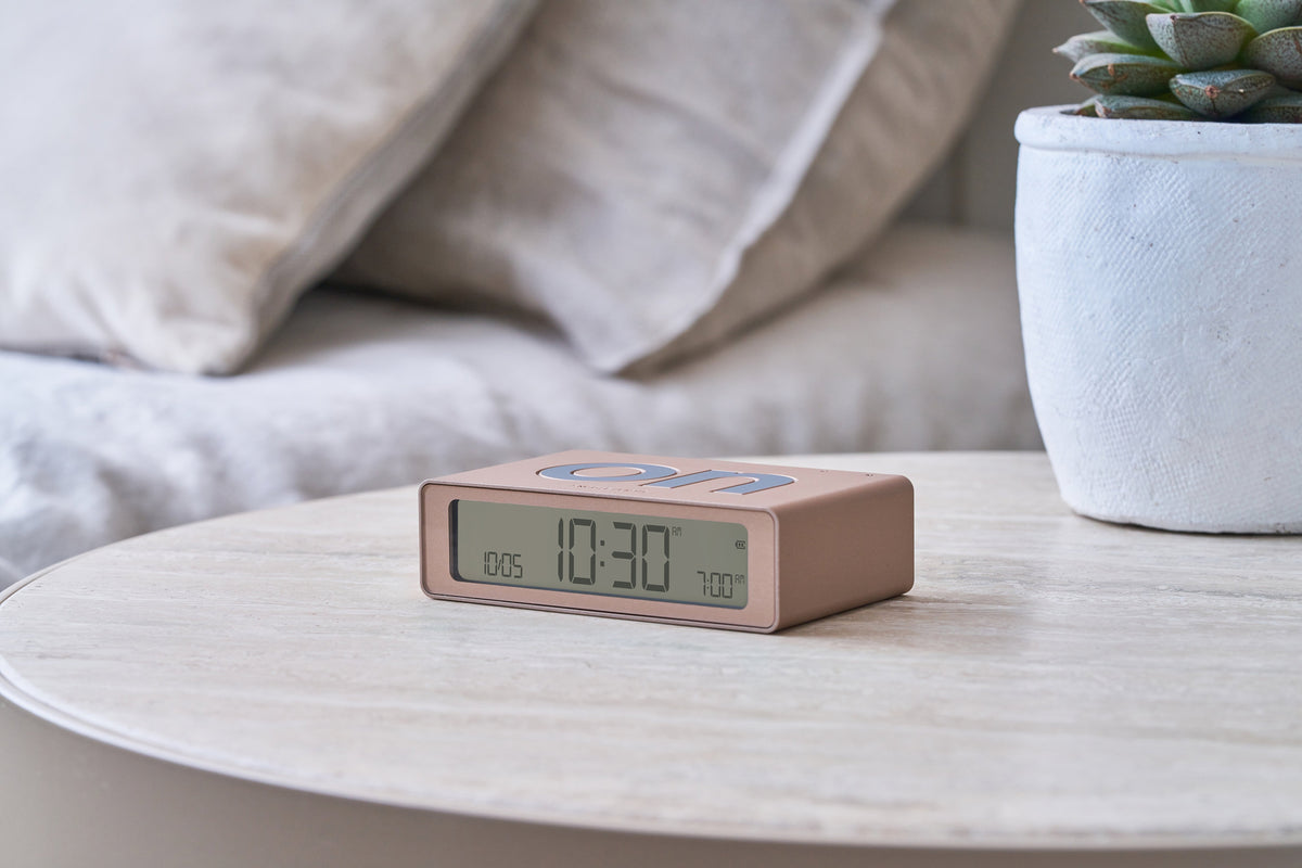 Lexon-Lexon Flip Mini Şarj Edilebilir Alarm Saat Dore-Alarm Saatler-8-fleurdirect.live