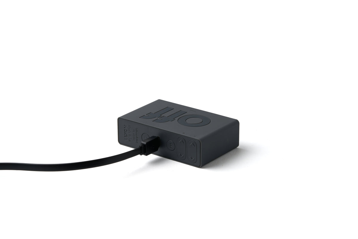 Lexon-Lexon Flip Mini Şarj Edilebilir Alarm Saat Koyu Gri-Alarm Saatler-4-fleurdirect.live