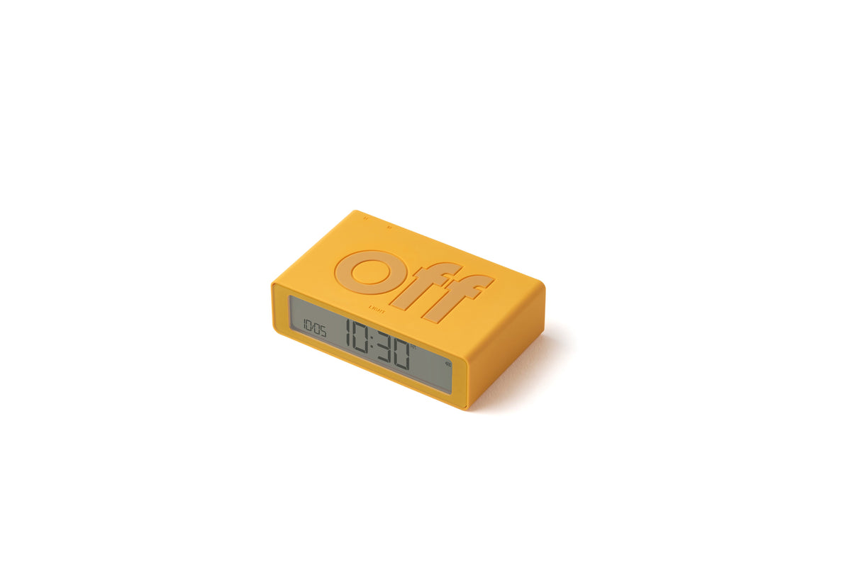 Lexon-Lexon Flip Mini Şarj Edilebilir Alarm Saat Sarı-Alarm Saatler-2-fleurdirect.live