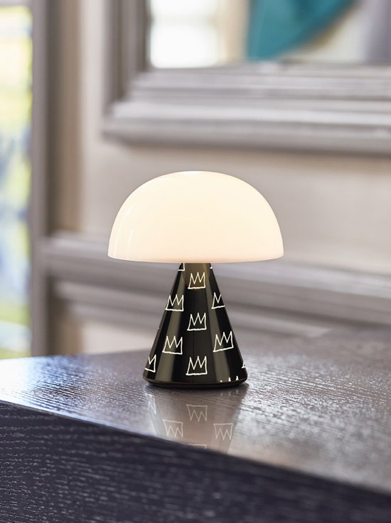 Lexon-Mina M Led Lamba X Jean Michel Basquiat Crown-Masa Lambası-2-fleurdirect.live