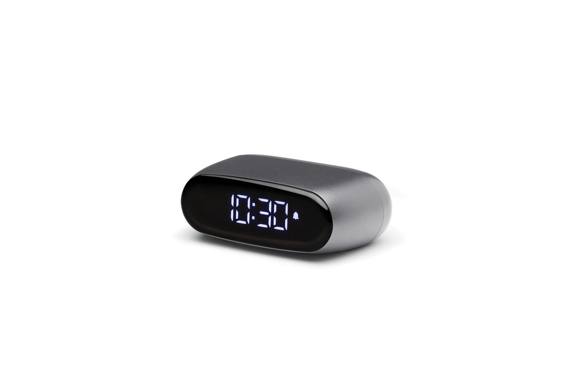 Lexon-Minut Alarm Saat Metalik Gri-Alarm Saatler-3-fleurdirect.live