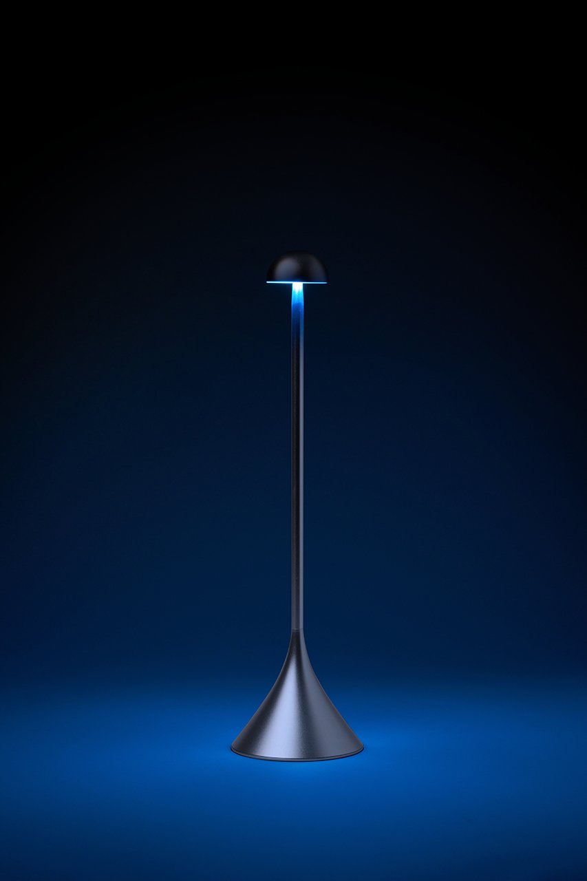 Lexon-Steli Dome Led Masa Lambası Alüminyum-Masa Lambası-6-fleurdirect.live