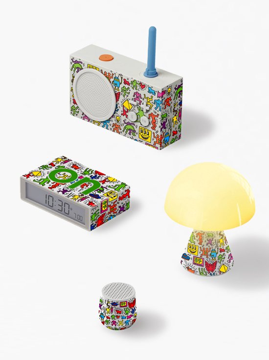 Lexon-Tykho 3 Bluetooth Hoparlör Ve Radyo X Keith Haring Happy-Taşınabilir Hoparlör-3-fleurdirect.live
