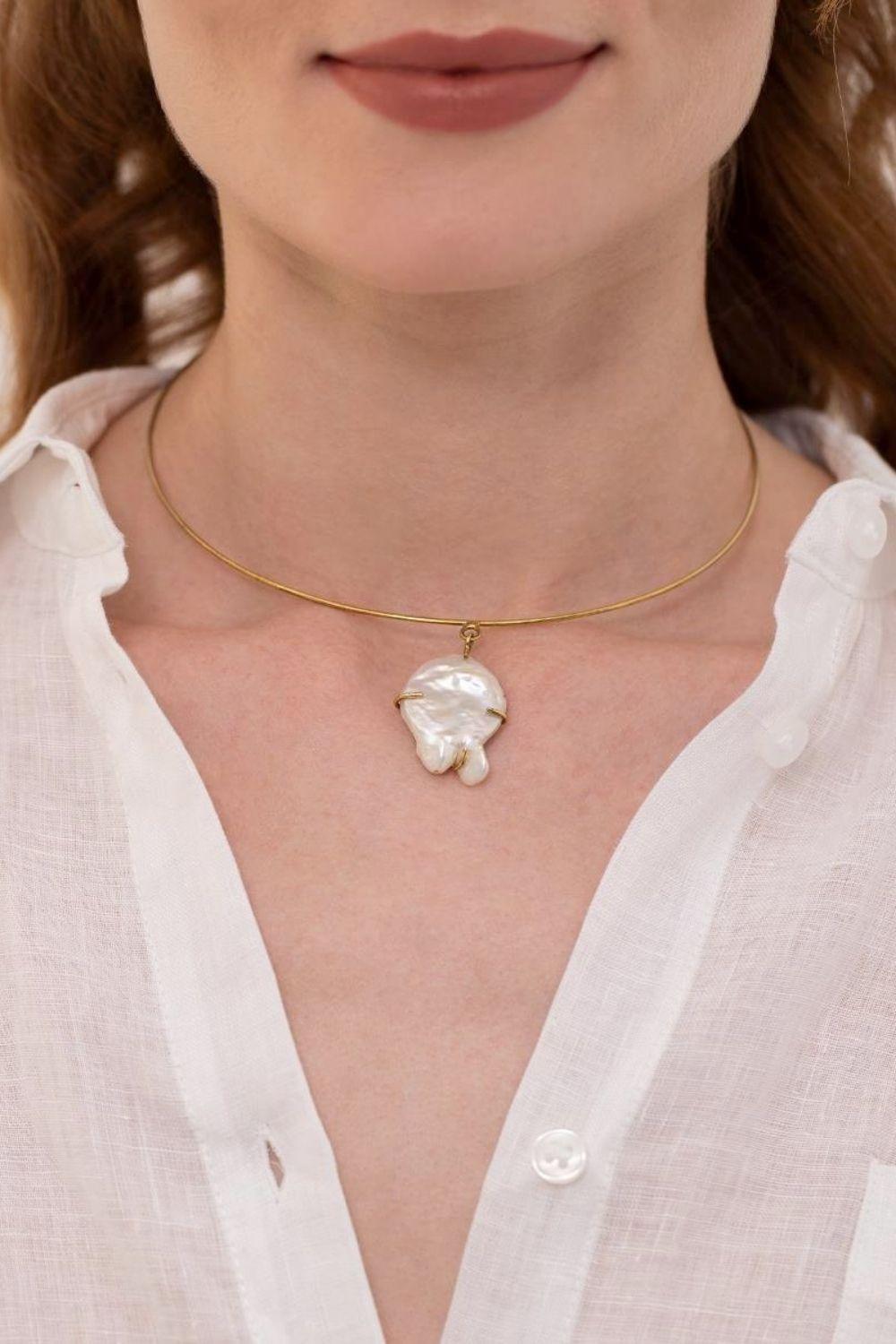 Linya Jewellery-Barok İnci Kolye-Kolye-2-fleurdirect.live