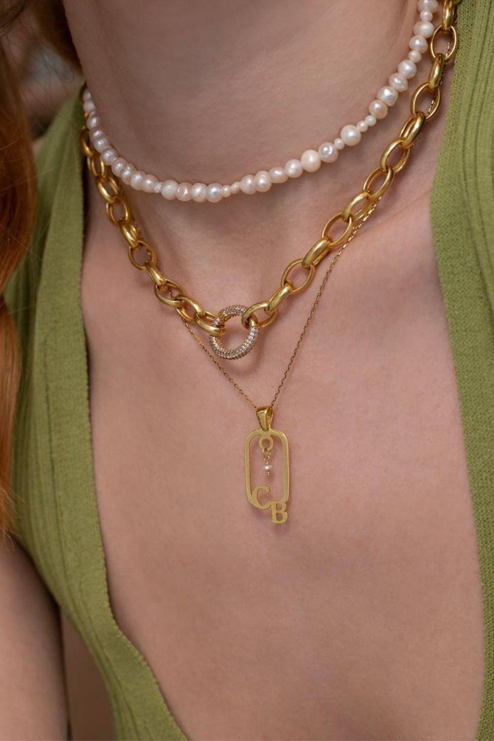 Linya Jewellery-Cara Zincir Kolye-Kolye-2-fleurdirect.live