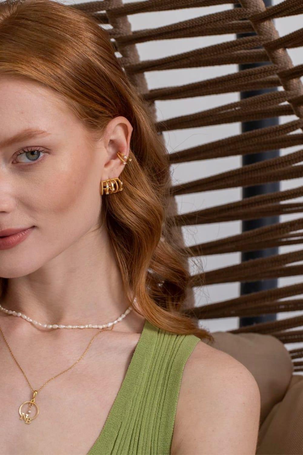 Linya Jewellery-Çoklu Halka Küpe-Küpe-2-fleurdirect.live