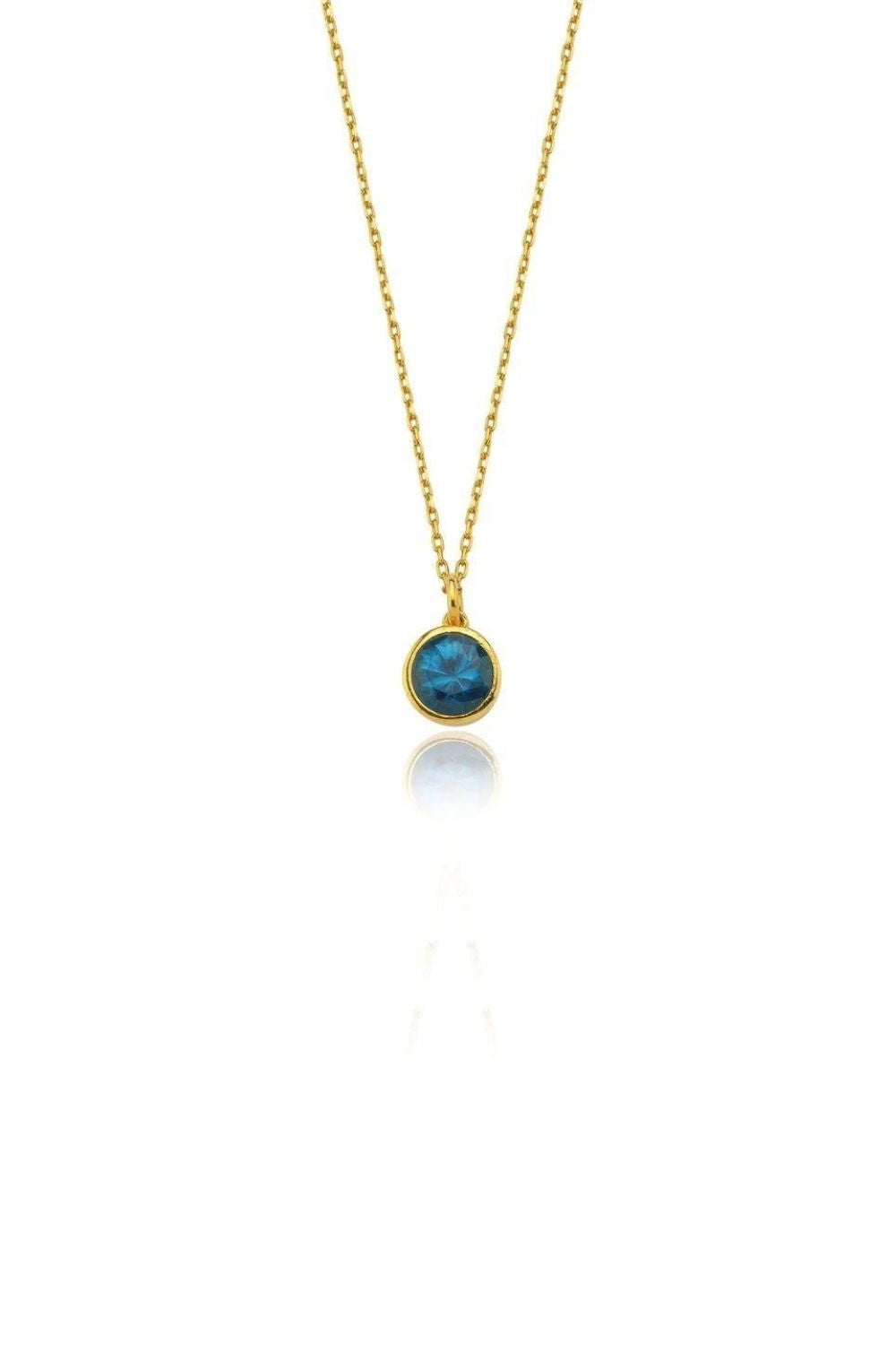 Linya Jewellery-Cosmic Zincirli Burç Kolye Mavi-Kolye-1-fleurdirect.live