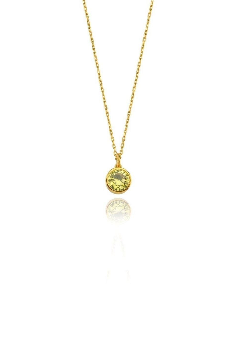 Linya Jewellery-Cosmic Zincirli Burç Kolye Sarı-Kolye-1-fleurdirect.live