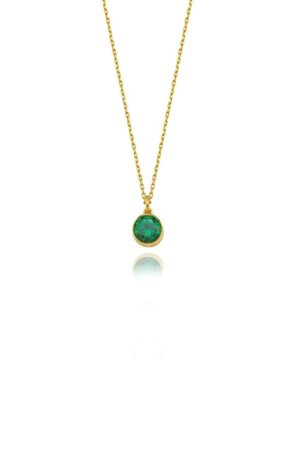 Linya Jewellery-Cosmic Zincirli Burç Kolye Yeşil-Kolye-1-fleurdirect.live