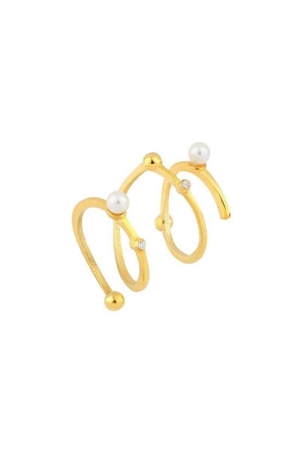 Linya Jewellery-Dönen Incili Yüzük Gold-Yüzük-1-fleurdirect.live