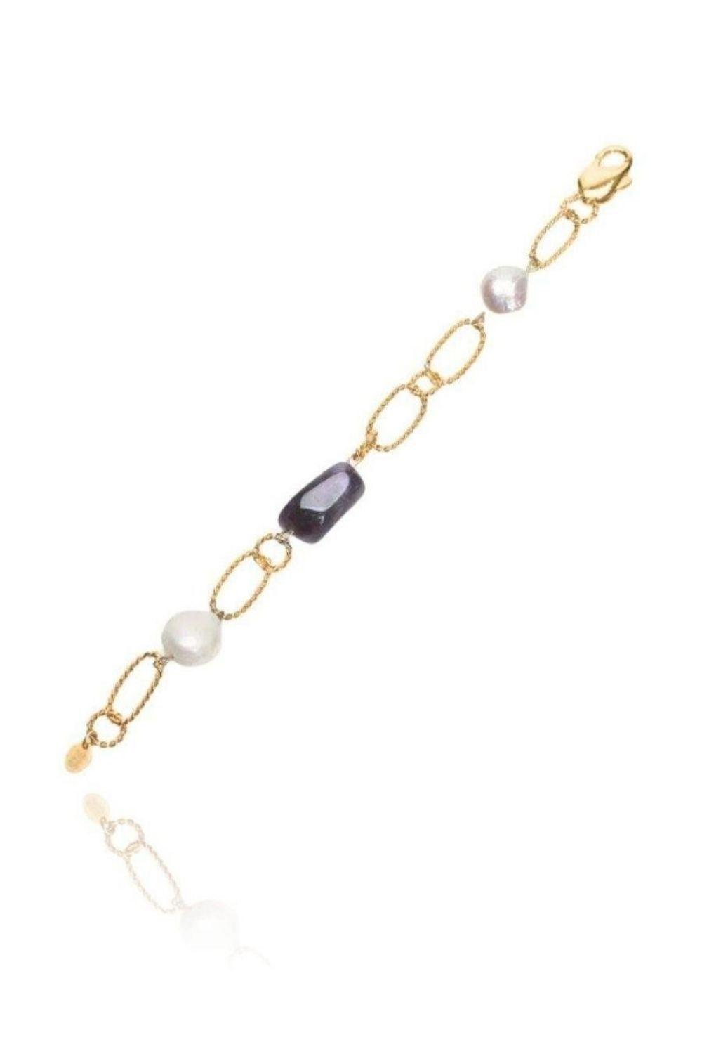 Linya Jewellery-Elly Mor Taş Bileklik-Yüzük-2-fleurdirect.live