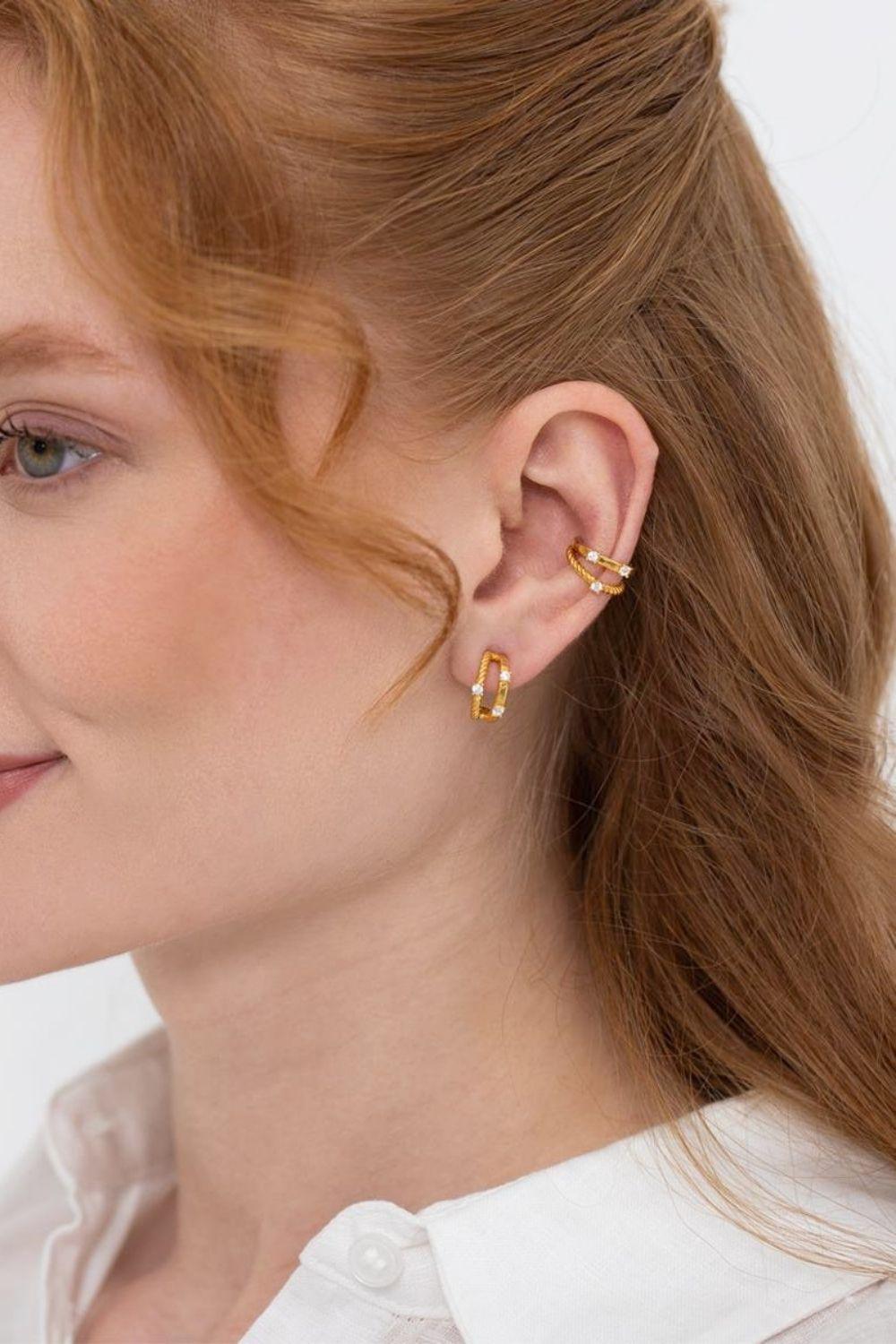 Linya Jewellery-İkili Halka Küpe-Küpe-1-fleurdirect.live