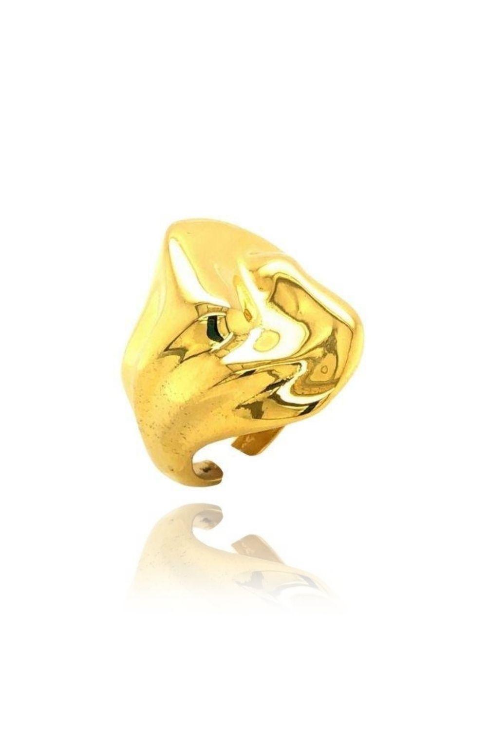 Linya Jewellery-Jayla Yüzük Parlak Gold-Yüzük-1-fleurdirect.live