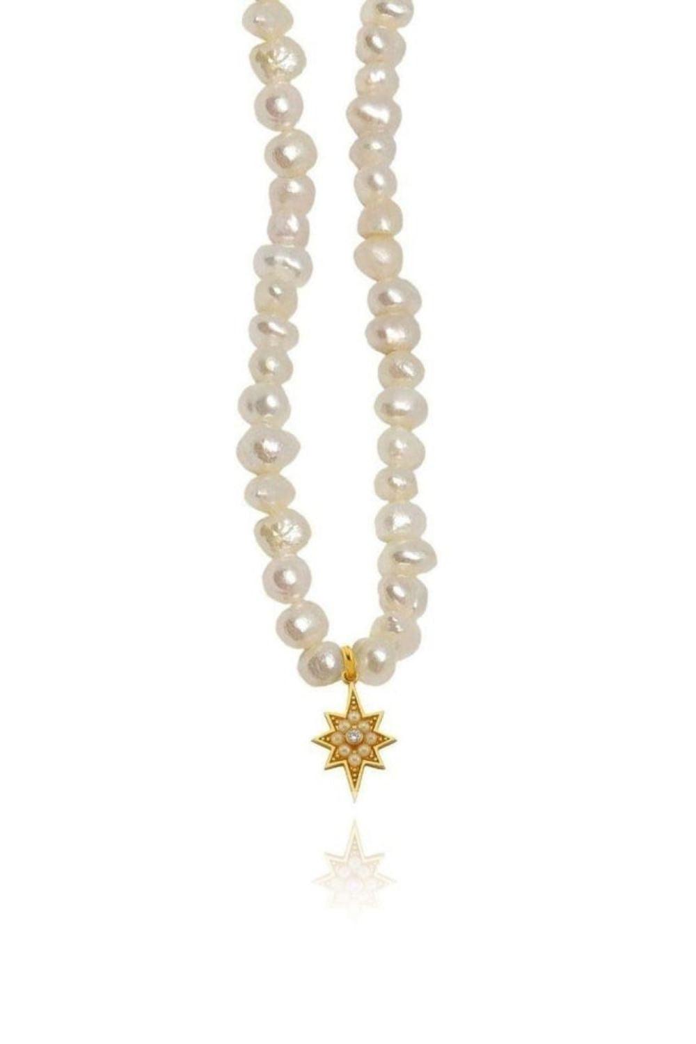Linya Jewellery-Kutup Yıldızı İnci Kolye-Kolye-1-fleurdirect.live
