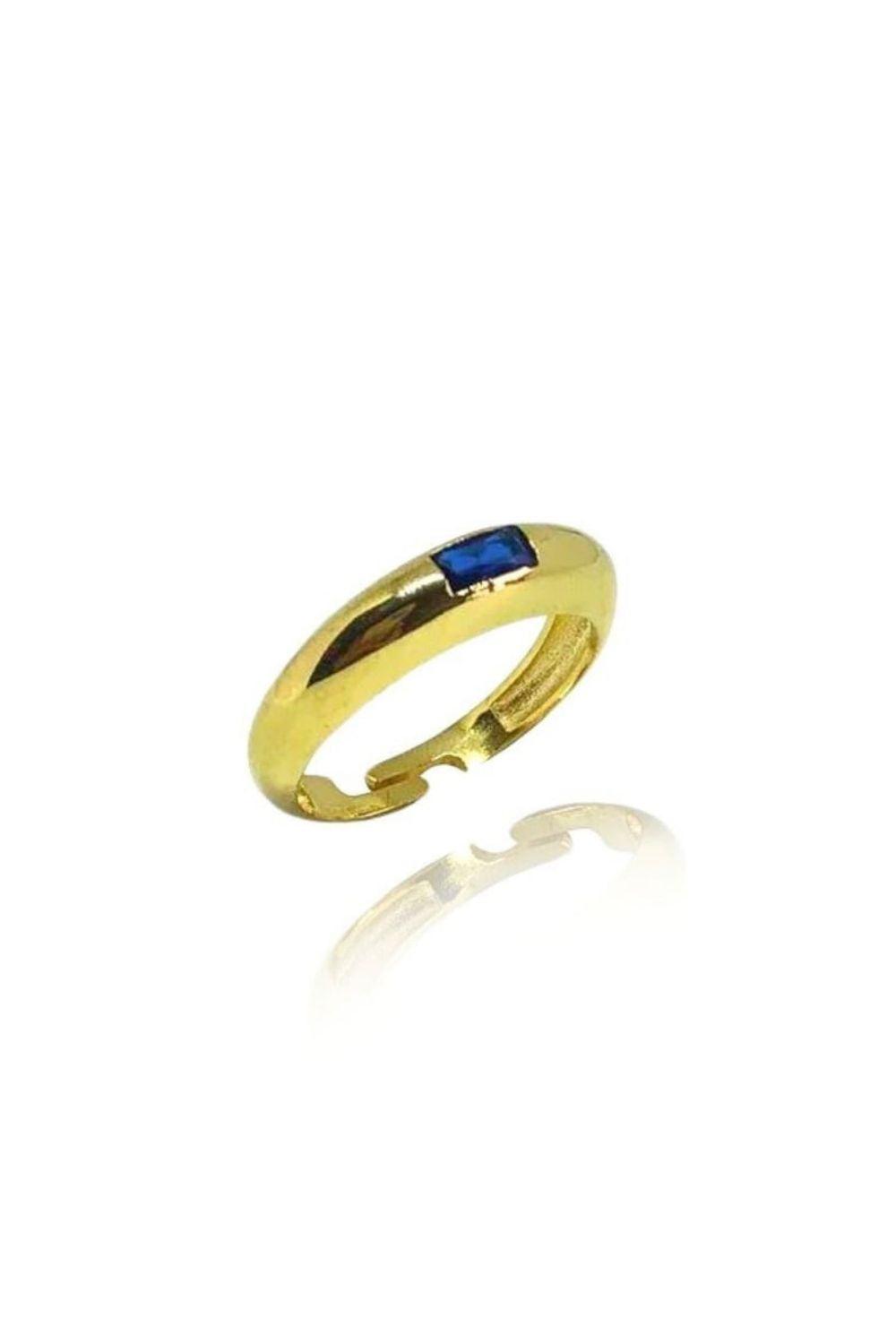 Linya Jewellery-Lacivert Taşlı Bom Yüzük-Yüzük-1-fleurdirect.live