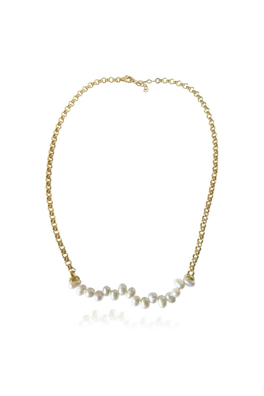 Linya Jewellery-Lely Zincir İnci Kolye-Kolye-1-fleurdirect.live
