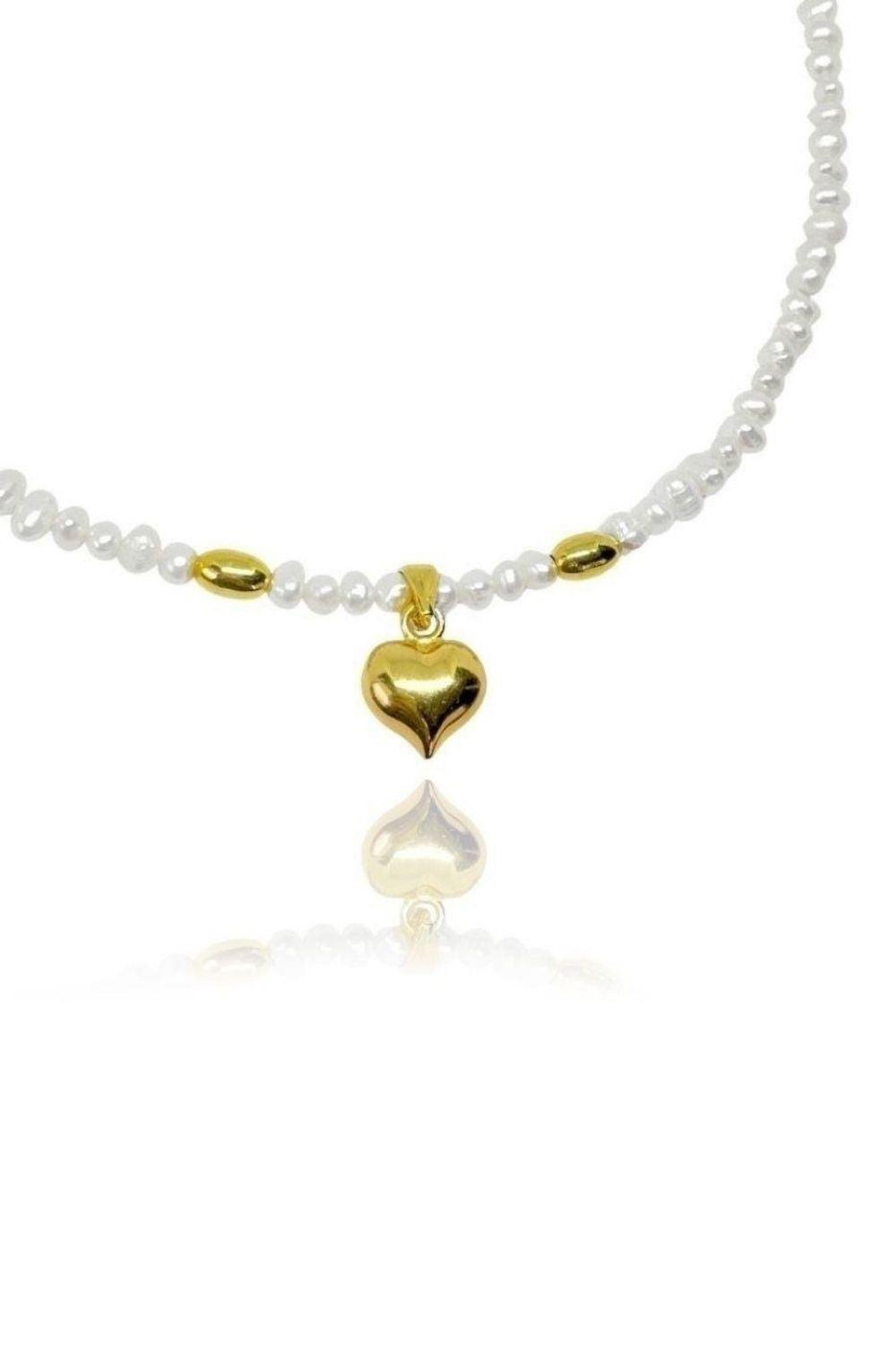 Linya Jewellery-Letsy Kalp İnci Kolye-Kolye-1-fleurdirect.live