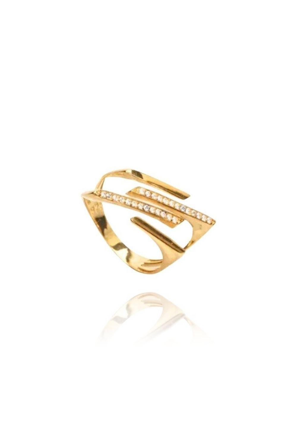 Linya Jewellery-Liz Taşlı Yüzük-Yüzük-1-fleurdirect.live