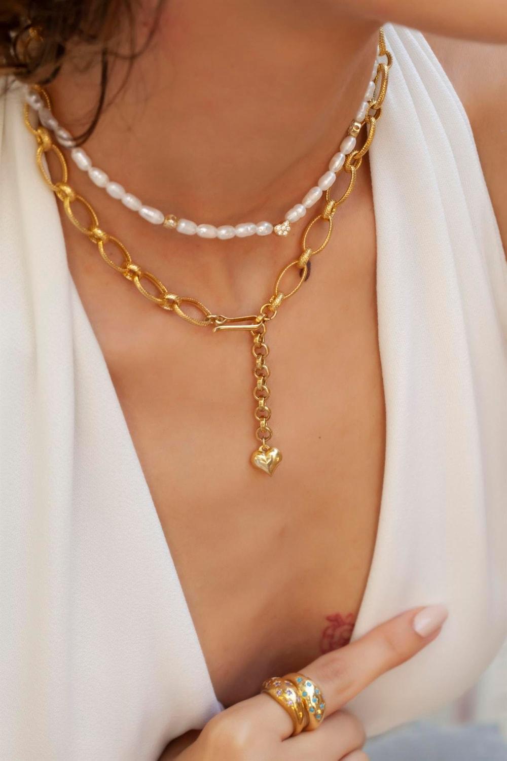 Linya Jewellery-Marsala Zincir Kolye-Kolye-4-fleurdirect.live
