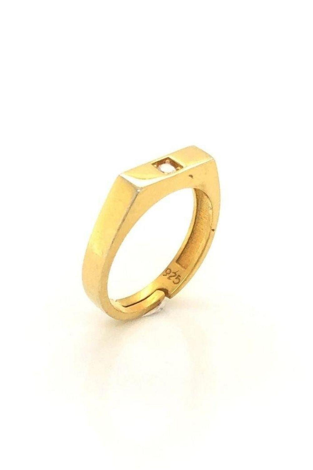 Linya Jewellery-Maya Serçe Parmak Yüzüğü Gold-Yüzük-1-fleurdirect.live