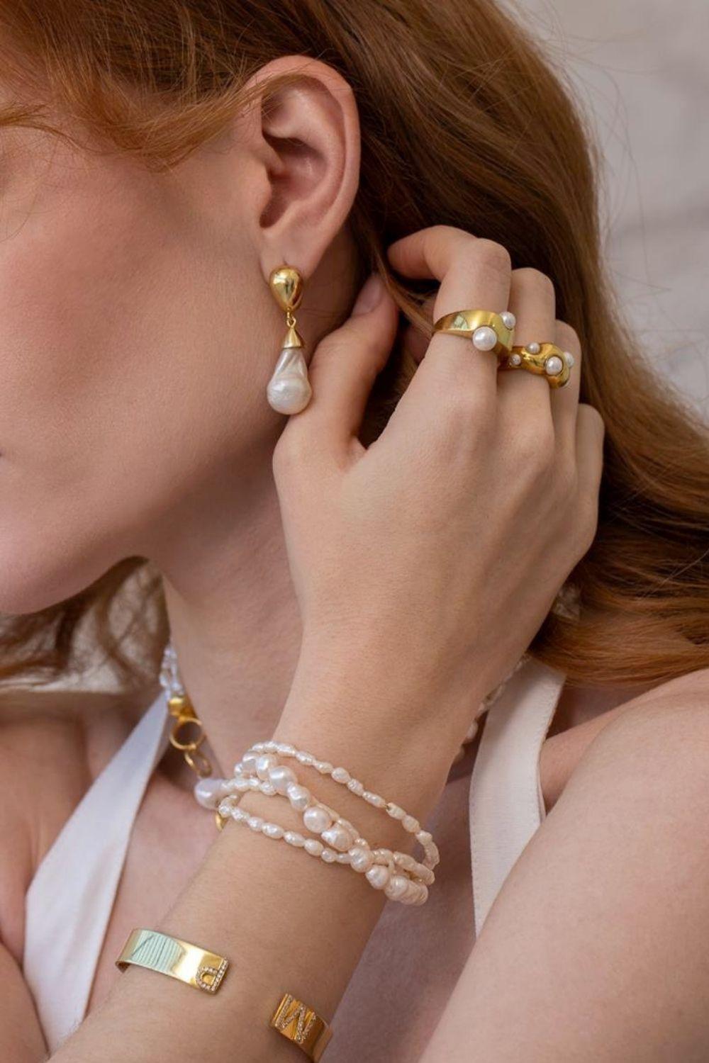 Linya Jewellery-Misel Okyanus İnci Bileklik-Bileklik-3-fleurdirect.live