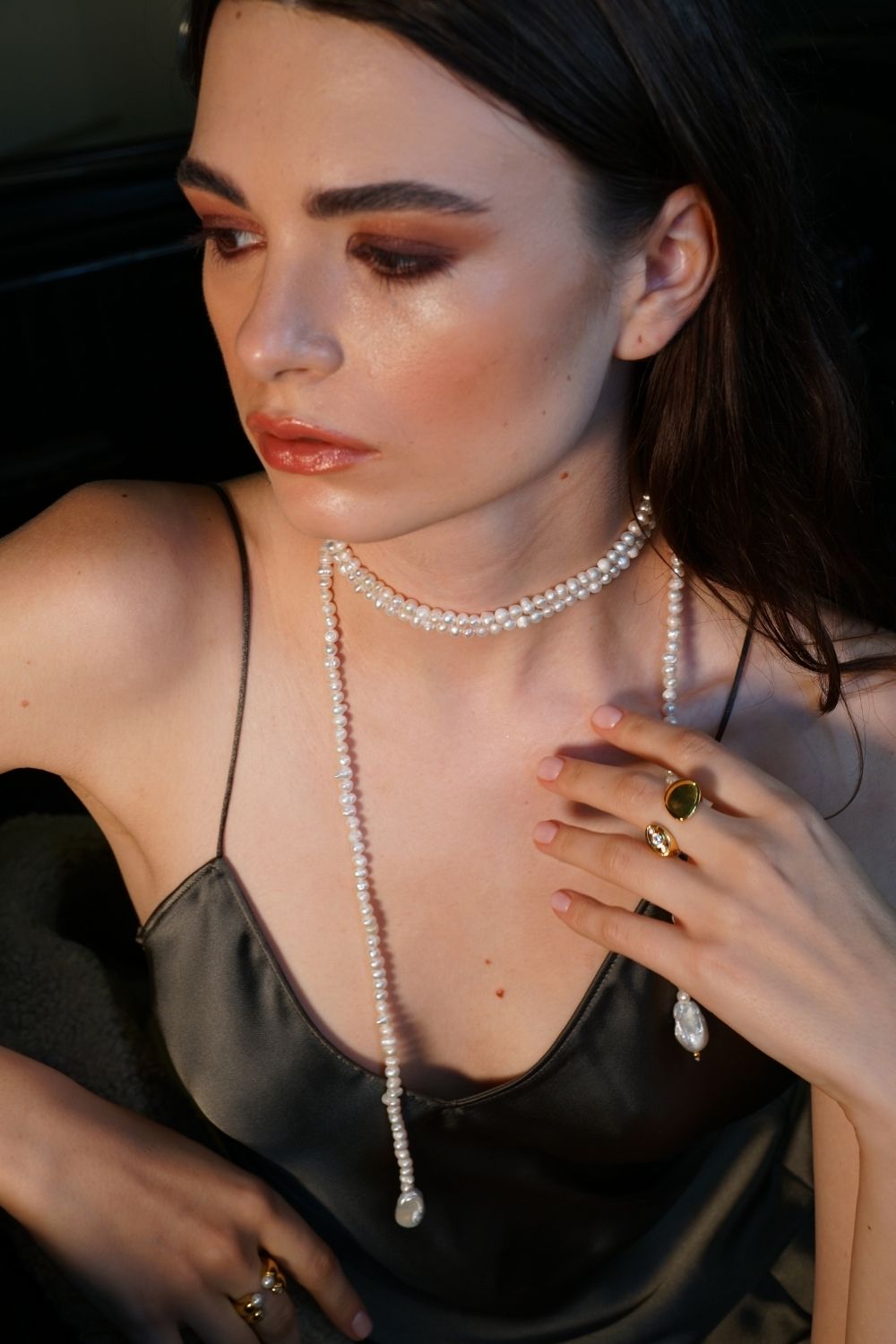 Linya Jewellery-Tera Uzun İnci Kolye-Kolye-4-fleurdirect.live