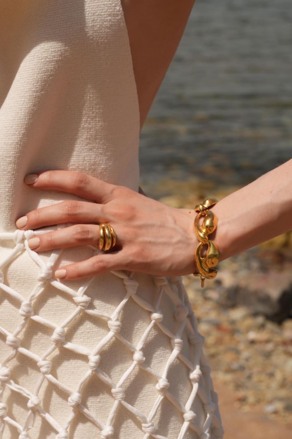 Linya Jewellery-Tina Büyük Midye Bileklik-Bileklik-5-fleurdirect.live