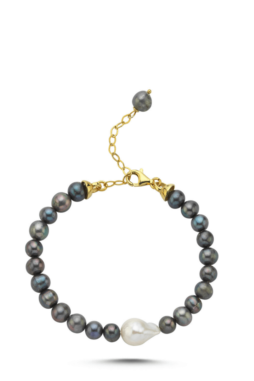 Linya Jewellery-Vola Siyah İnci Bileklik-Bileklik-1-fleurdirect.live