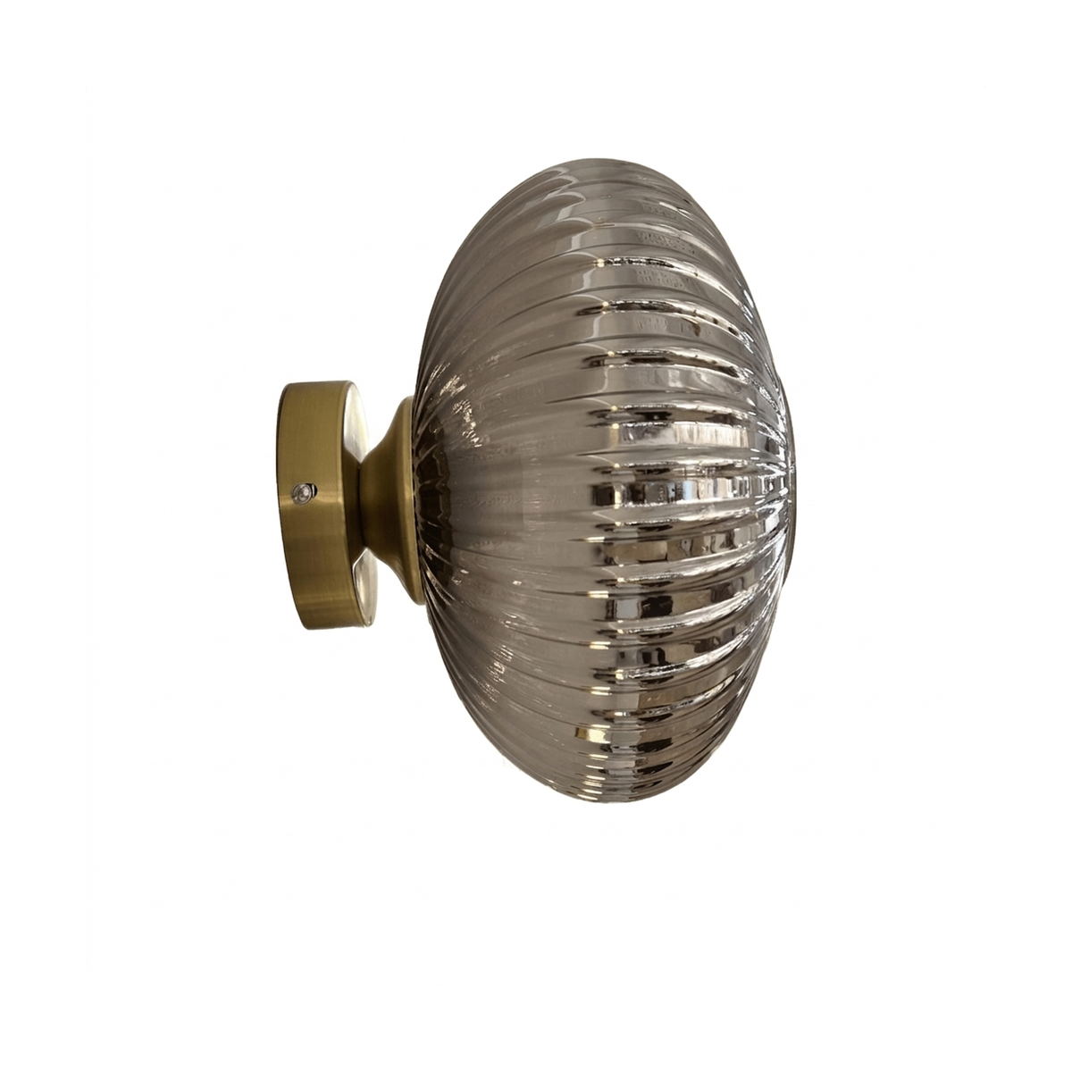 Lumiana-Halo Füme Camlı Duvar Apliği, 25 Cm-Aplik-5-fleurdirect.live