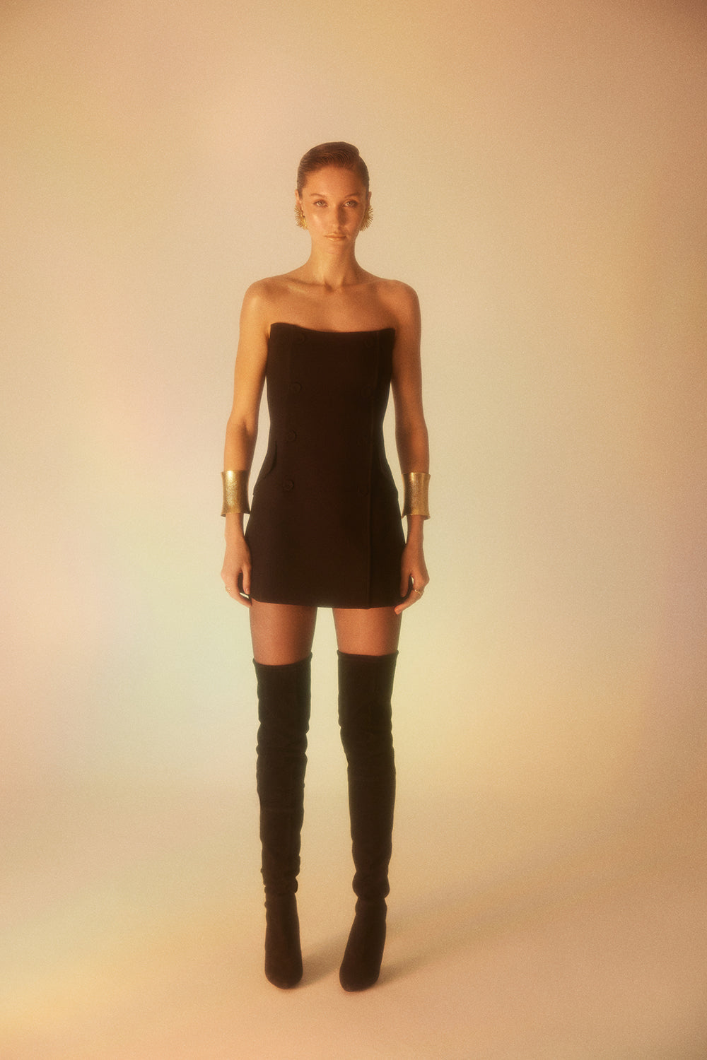 Lunaire Studio-Obsidian - Siyah Mini Elbise-Elbise-1-fleurdirect.live